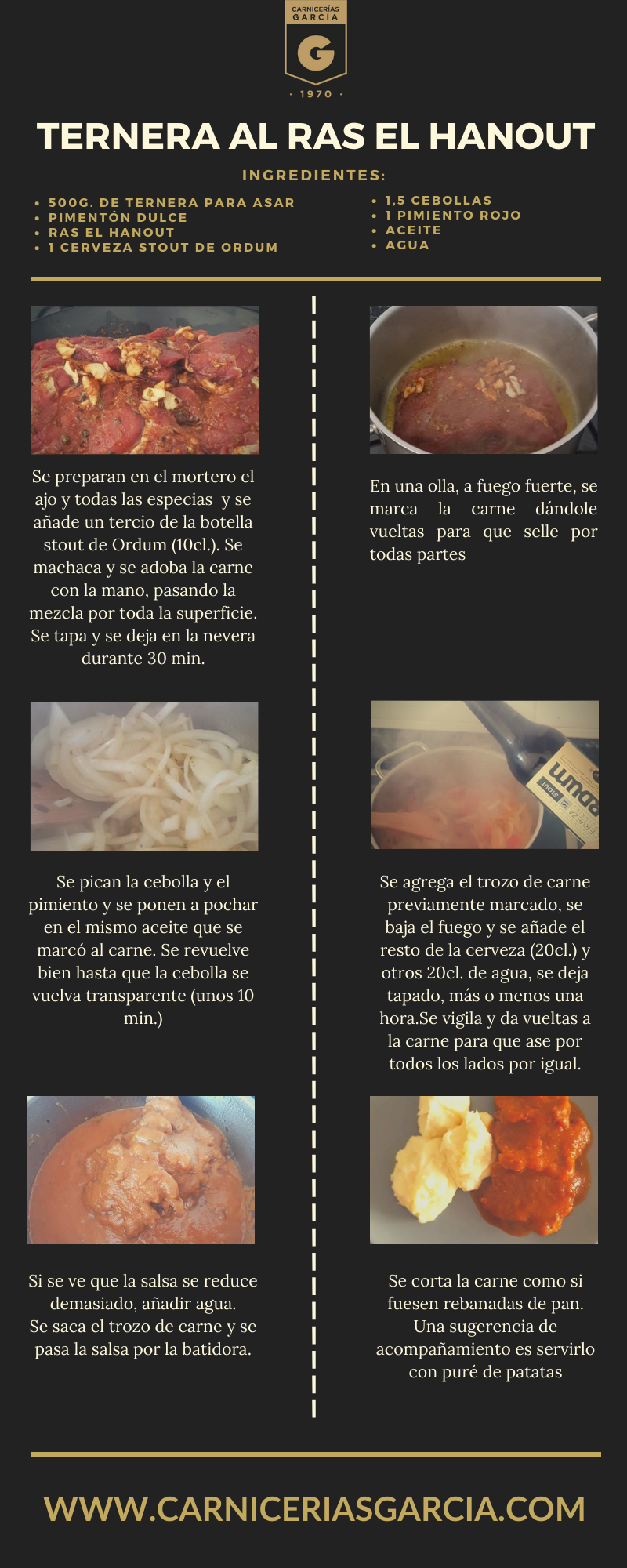 Cómo cocinar ternera al Ras al Hanout